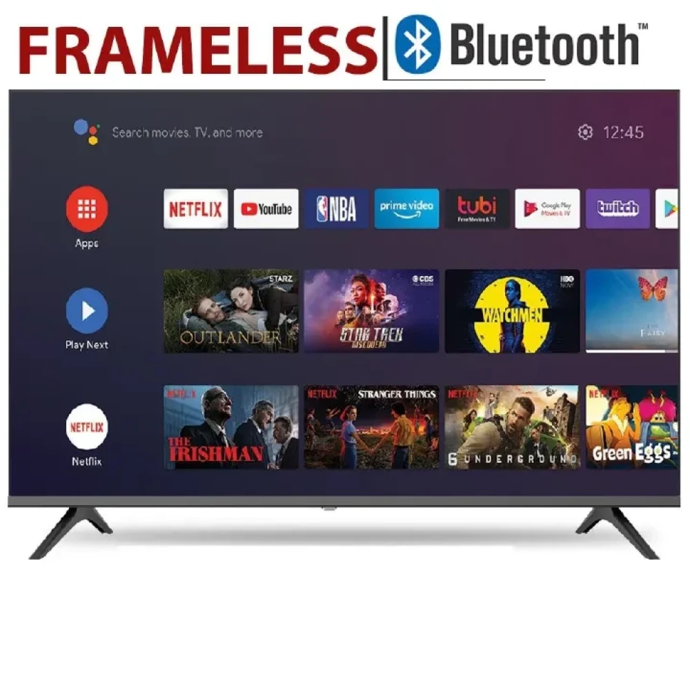 CLEARANCE SALE!!! VITRON HTC4388FS 43" INCH BLUETOOTH FRAMELESS FHD SMART TV ANDROID NETFLIX ,YOUTUBE BUILT-IN WIFI, APP STORE 1GB-RAM 8GB-ROM +14 MONTHS WARRANTY+TV