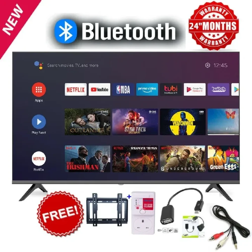 CLEARANCE SALE!!! VITRON HTC4388FS 43" INCH BLUETOOTH FRAMELESS FHD SMART TV ANDROID NETFLIX ,YOUTUBE BUILT-IN WIFI, APP STORE 1GB-RAM 8GB-ROM +14 MONTHS WARRANTY+TV