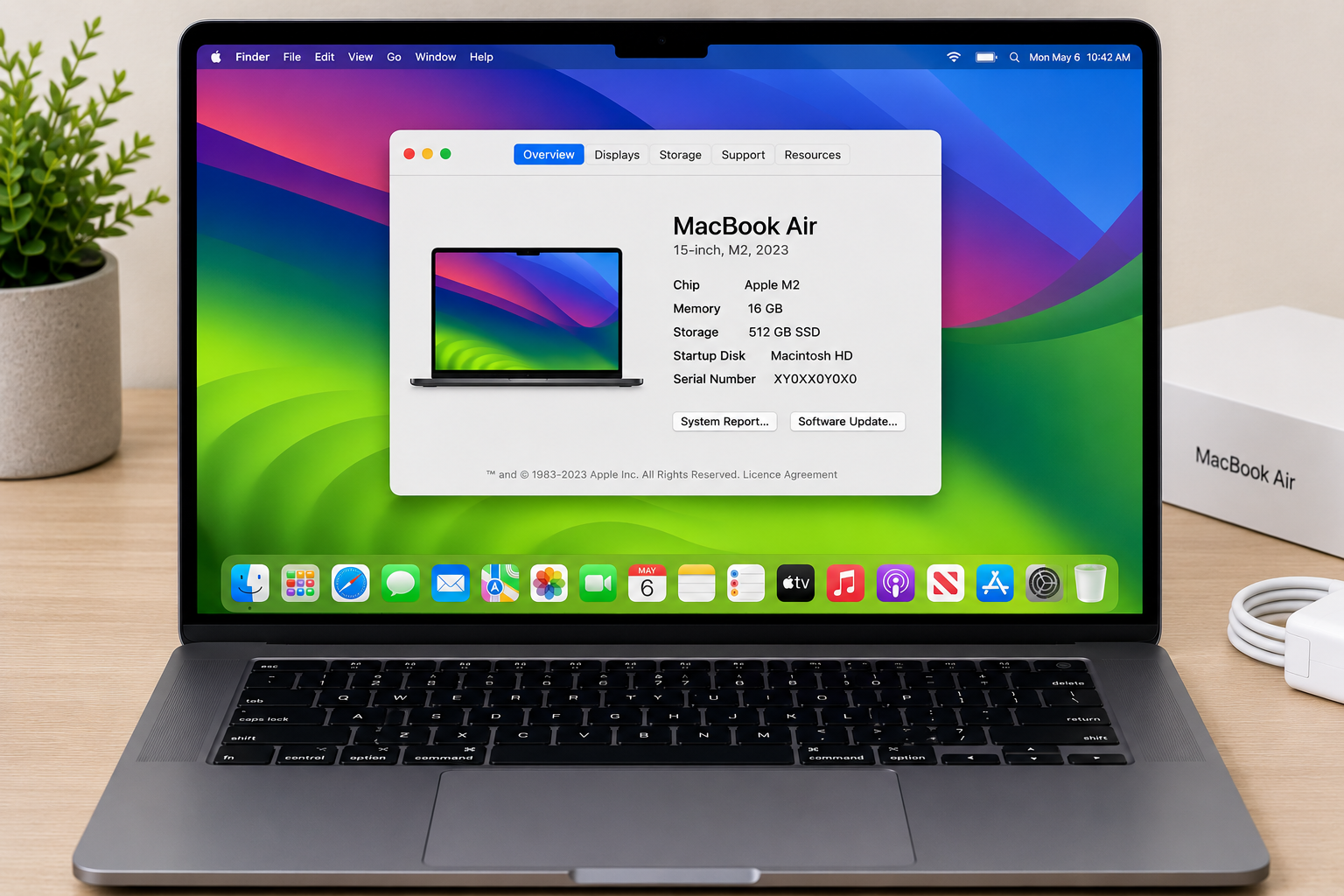 Apple MacBook Air 15 Inch M2 16GB RAM 512GB SSD - Refurbished
