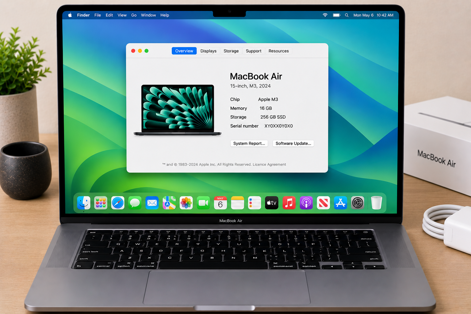 Apple MacBook Air 15 Inch M3 16GB RAM 256GB SSD - Refurbished