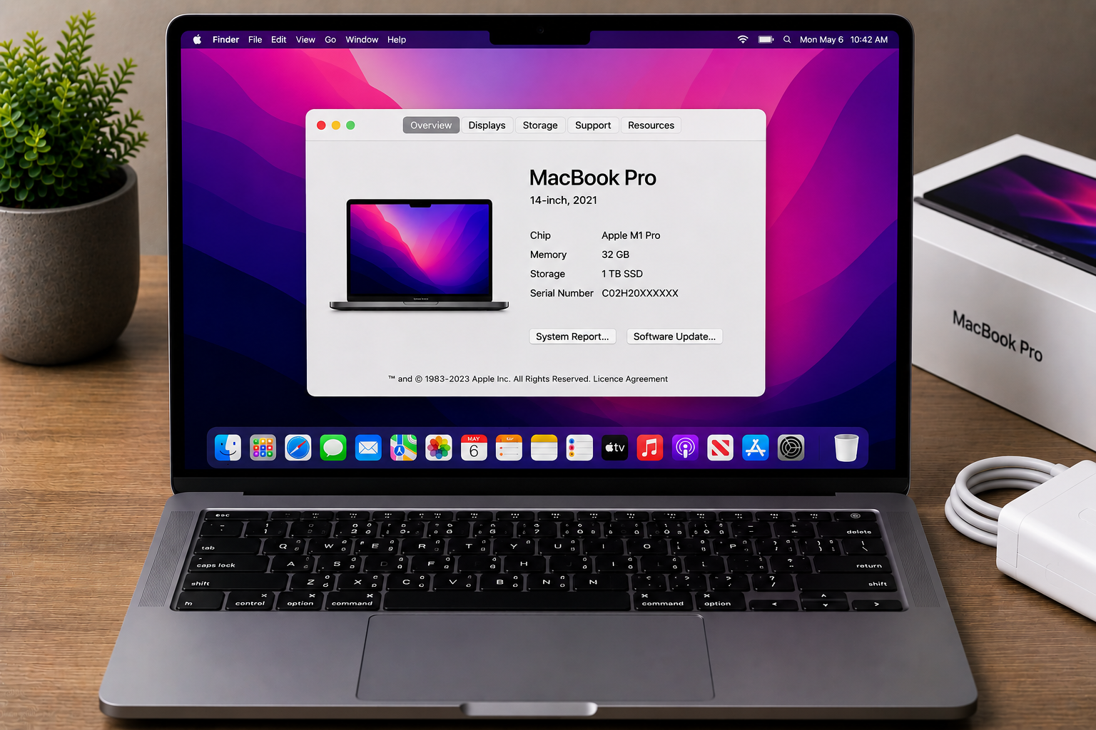 Apple MacBook Pro 14 Inch M1 Pro 32GB RAM 1TB SSD - Refurbished