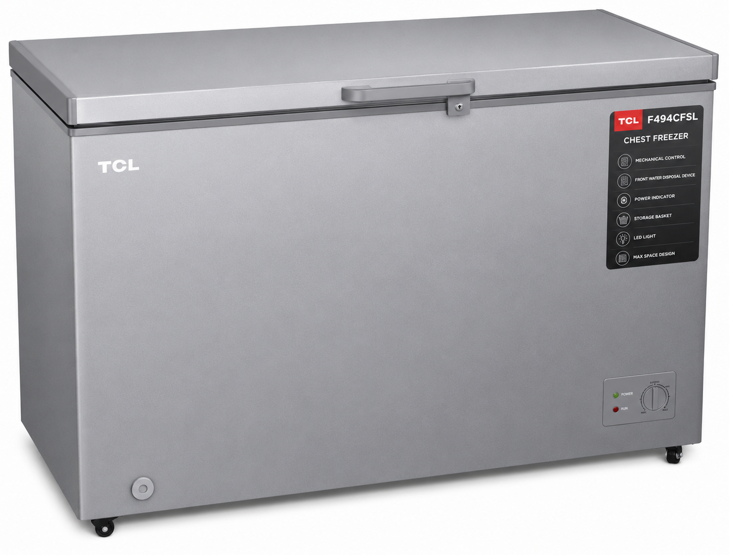 TCL F494CFSL 380L Chest Freezer