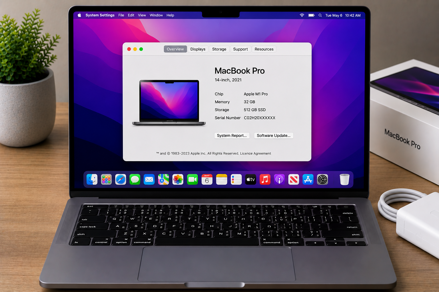 Apple MacBook Pro 14 Inch M1 Pro 32GB RAM 512GB SSD - Refurbished