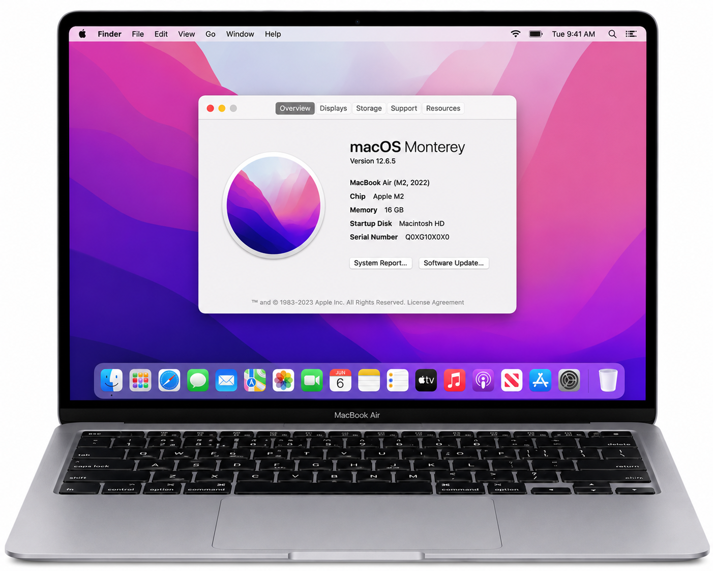 Apple MacBook Air 13 Inch M2 16GB RAM 256GB SSD - Refurbished