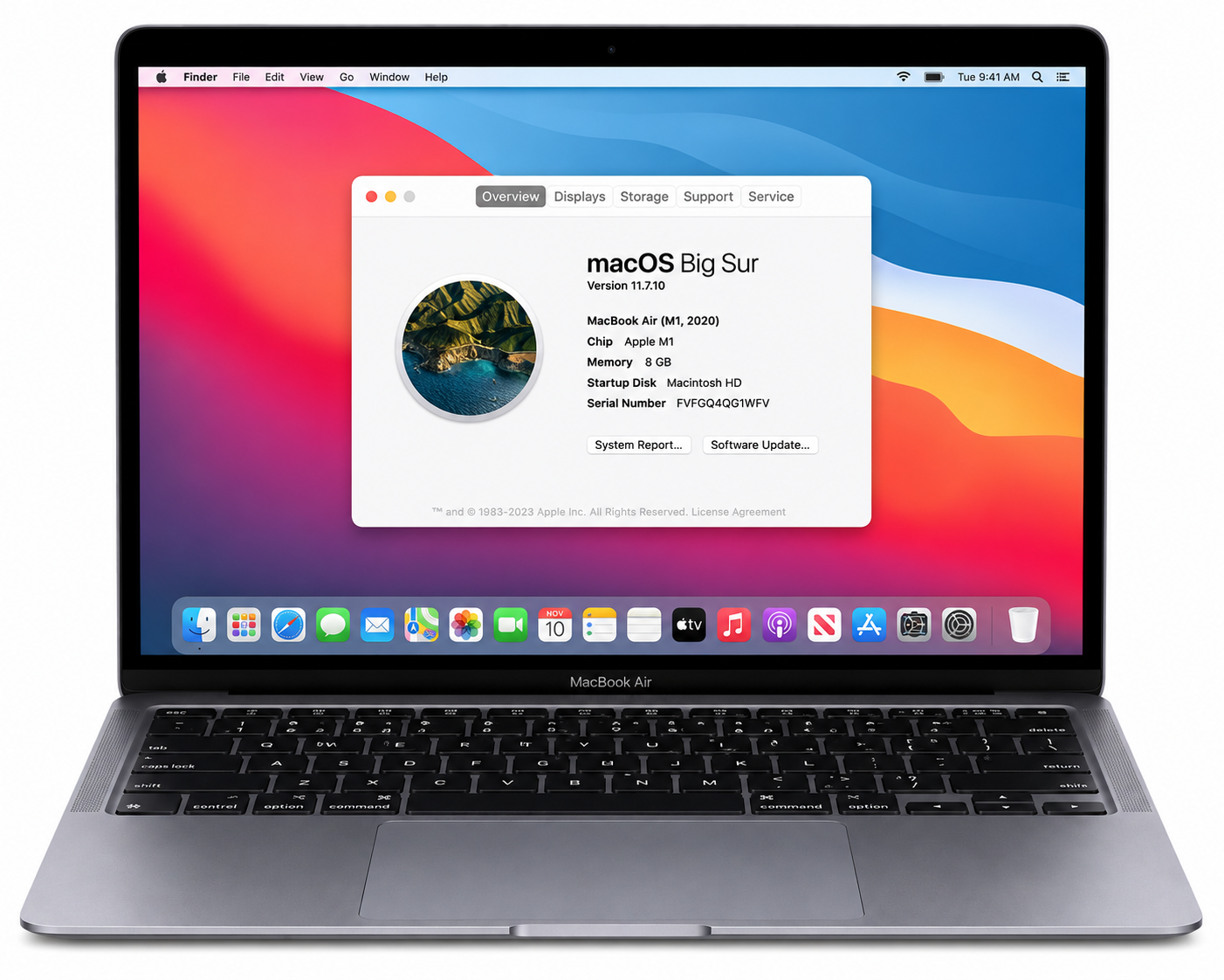 Apple MacBook Air 13 Inch M1 8GB RAM 512GB SSD - Refurbished