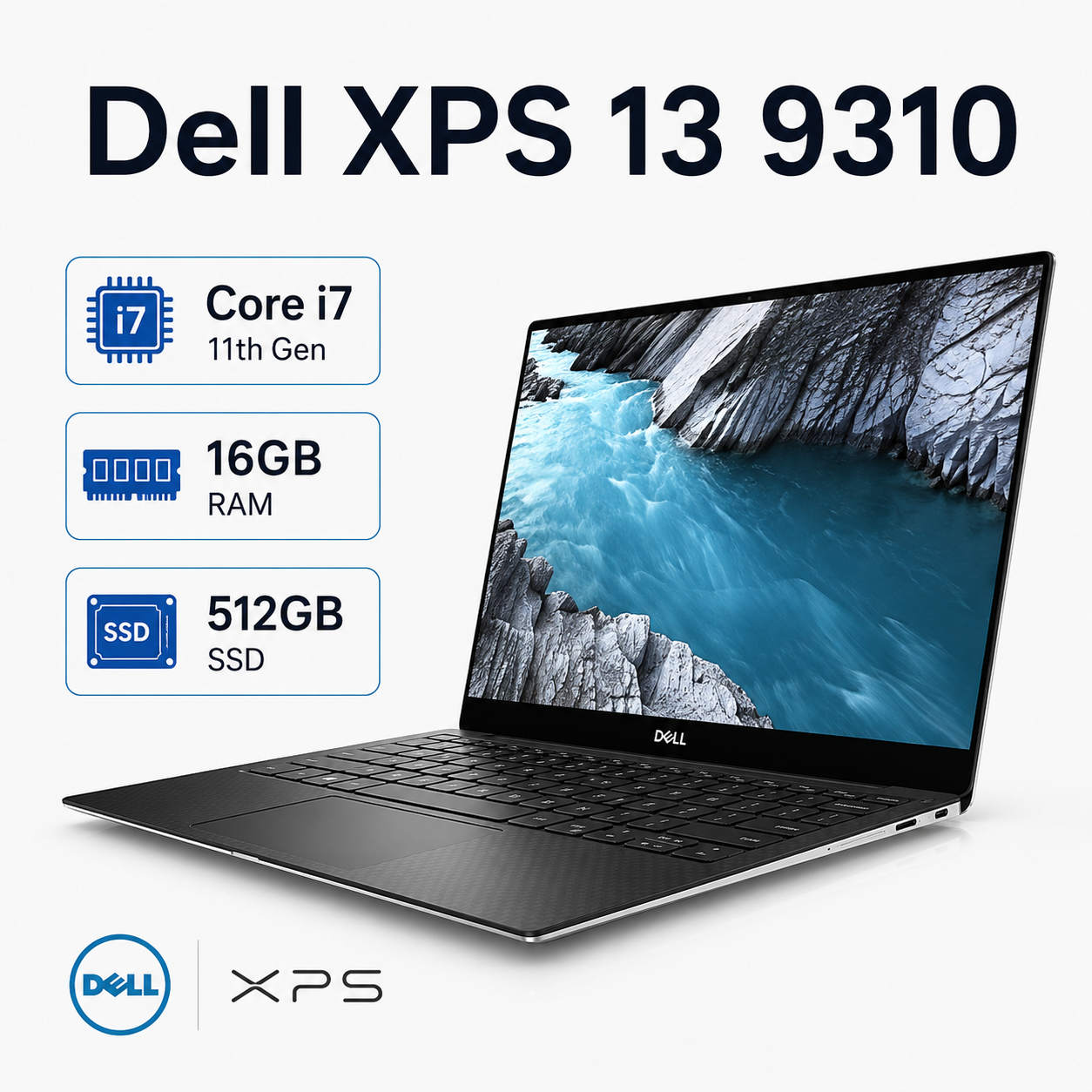 Dell XPS 13 9310 Core i7 11th Gen 16GB RAM 512GB SSD - Refurbished