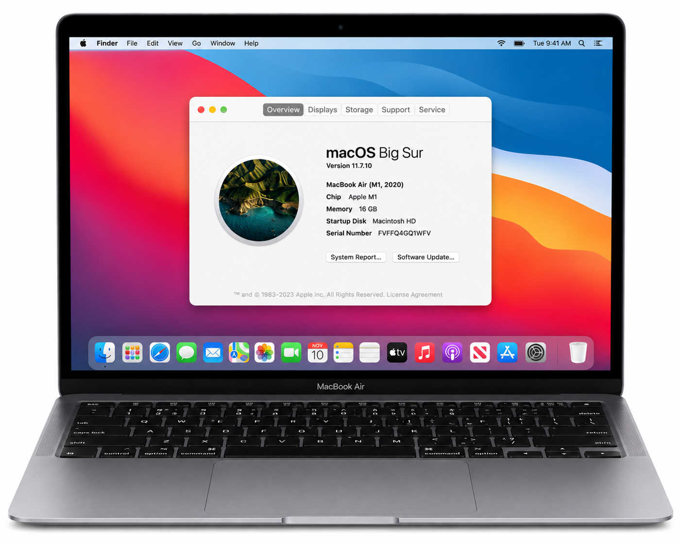 Apple MacBook Air 13 Inch M1 16GB RAM 512GB SSD - Refurbished