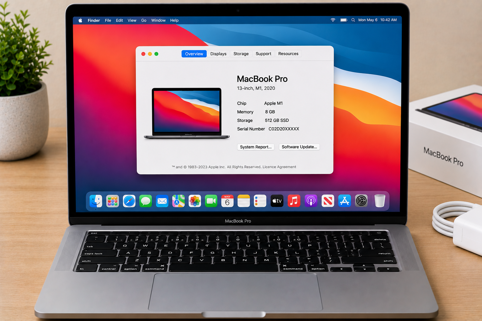 Apple MacBook Pro 13 Inch M1 8GB RAM 512GB SSD - Refurbished