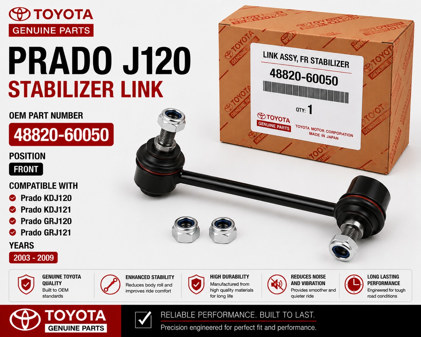 Toyota Prado J120 Front Stabilizer Link 48820-60050