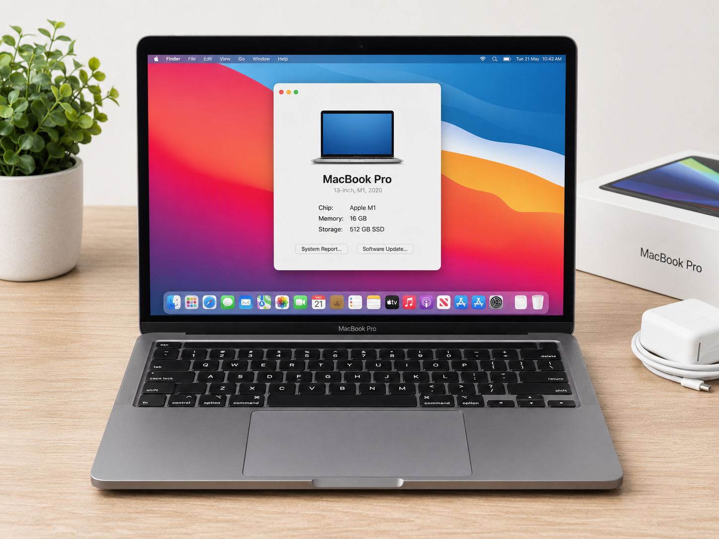 Apple MacBook Pro 13 Inch M1 16GB RAM 512GB SSD - Refurbished