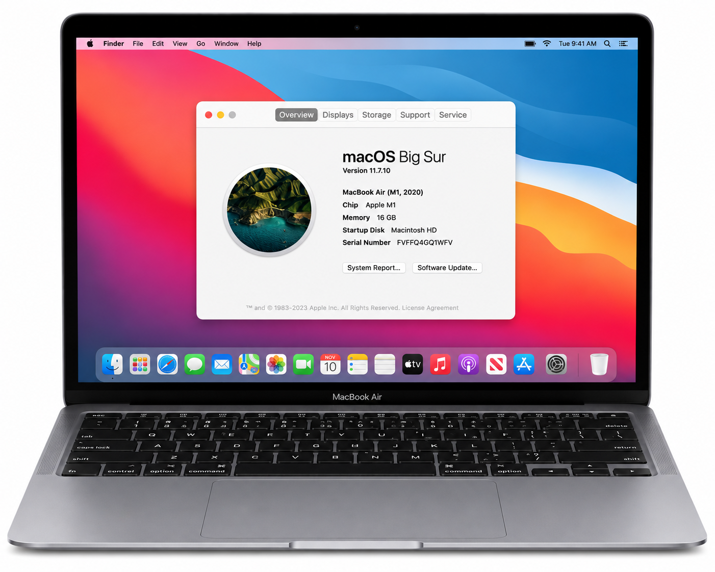Apple MacBook Air 13 Inch M1 16GB RAM 256GB SSD - Refurbished