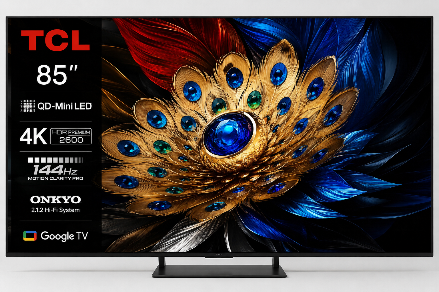 TCL 85C6K 85 Inch Premium QD-MiniLED 4K Google TV