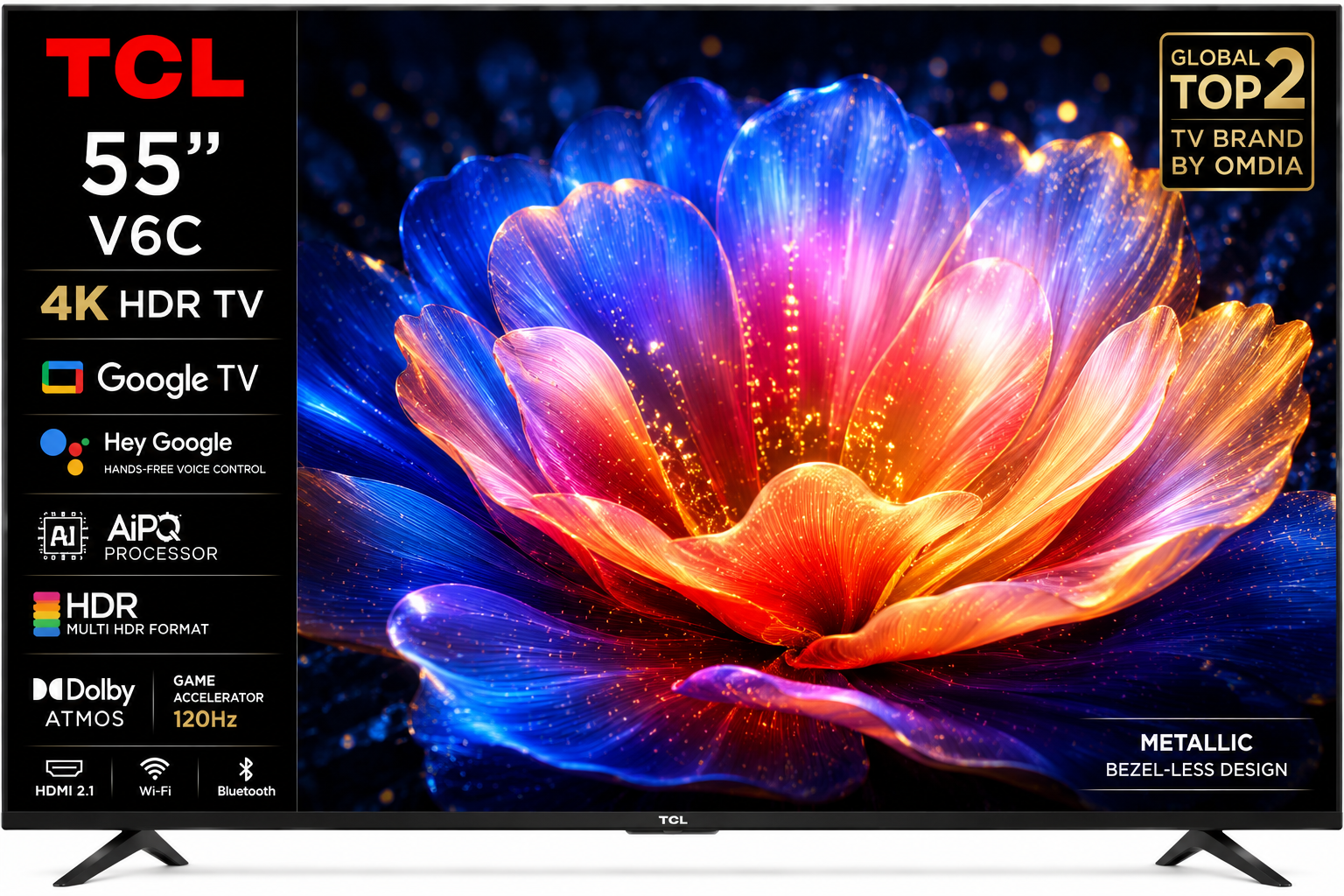 TCL 55V6C 55 Inch 4K HDR Google TV