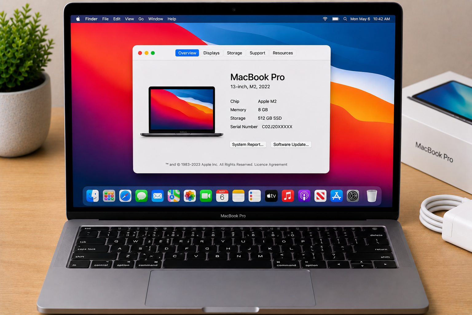 Apple MacBook Pro 13 Inch M2 8GB RAM 512GB SSD - Refurbished