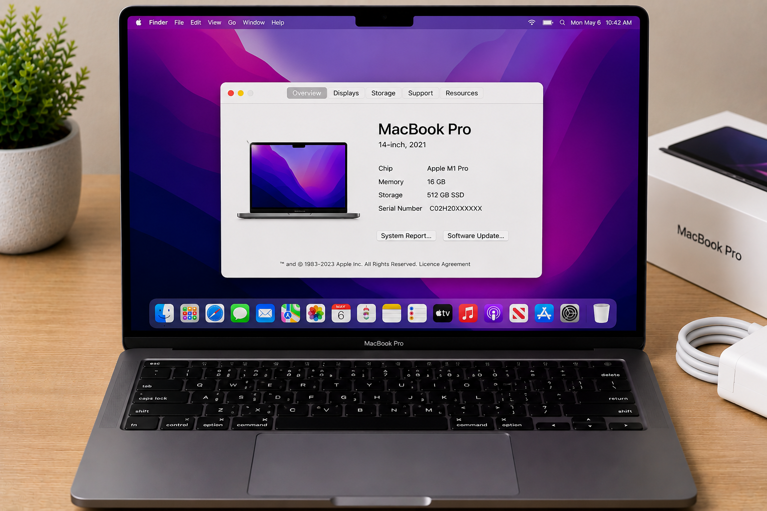 Apple MacBook Pro 14 Inch M1 Pro 16GB RAM 512GB SSD - Refurbished