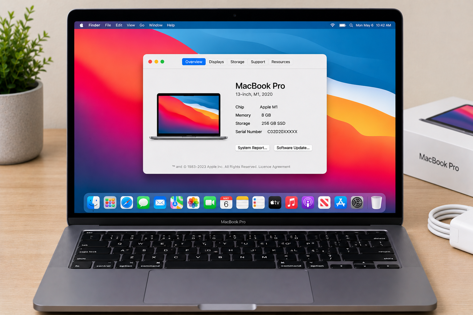 Apple MacBook Pro 13 Inch M1 8GB RAM 256GB SSD - Refurbished