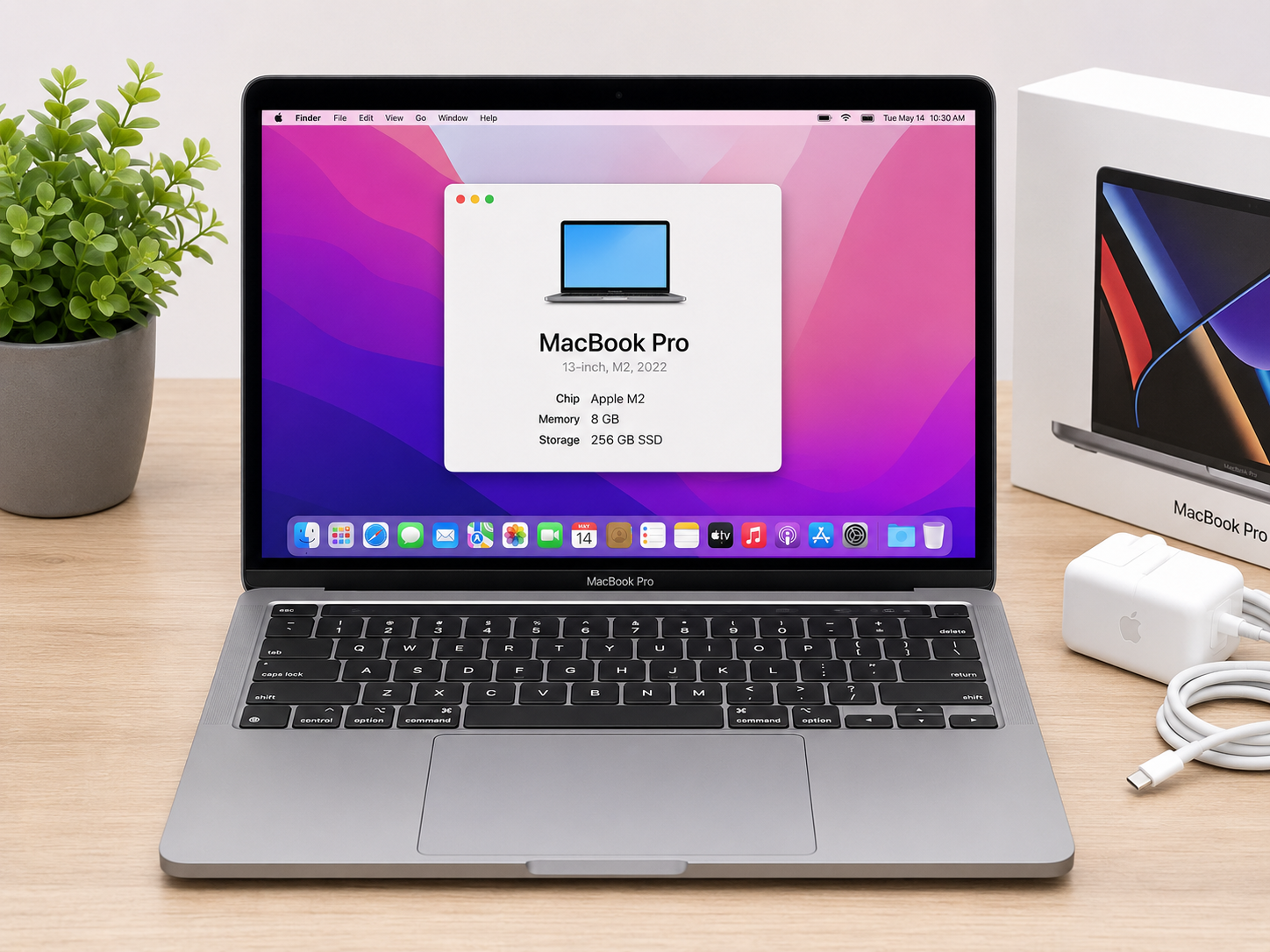 Apple MacBook Pro 13 Inch M2 8GB RAM 256GB SSD - Refurbished