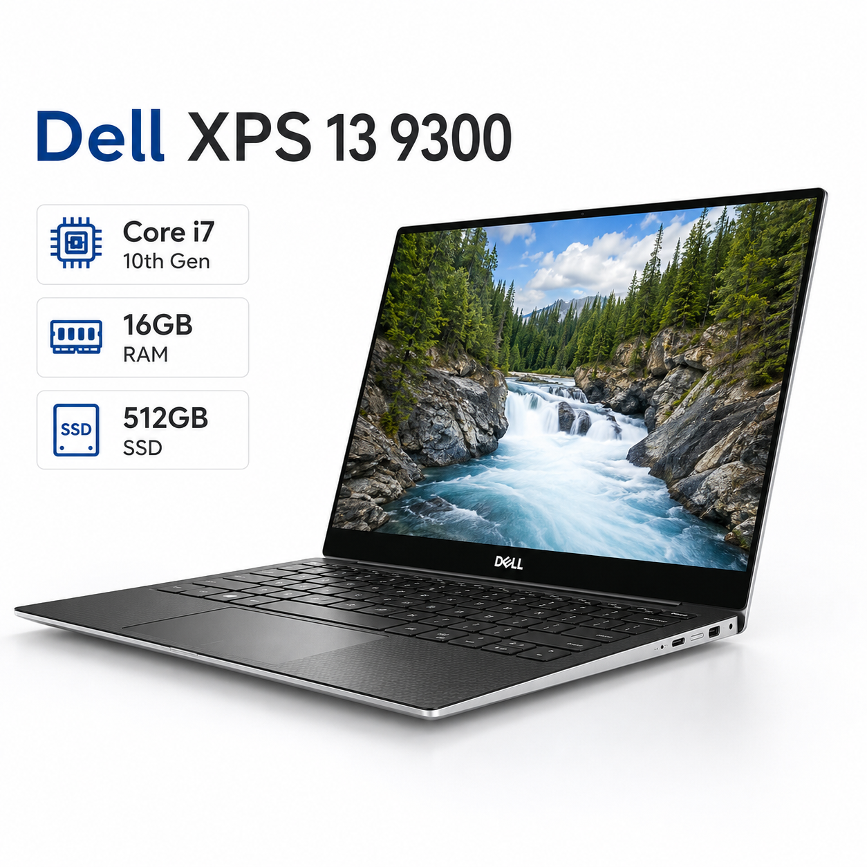 Dell XPS 13 9300 Core i7 10th Gen 16GB RAM 512GB SSD - Refurbished