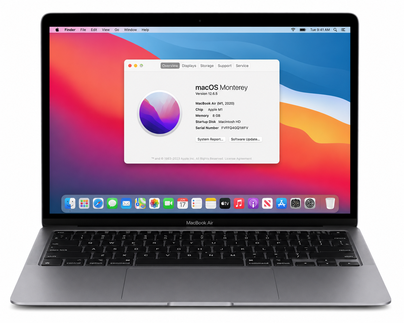 Apple MacBook Air 13 Inch M1 8GB RAM 256GB SSD - Refurbished