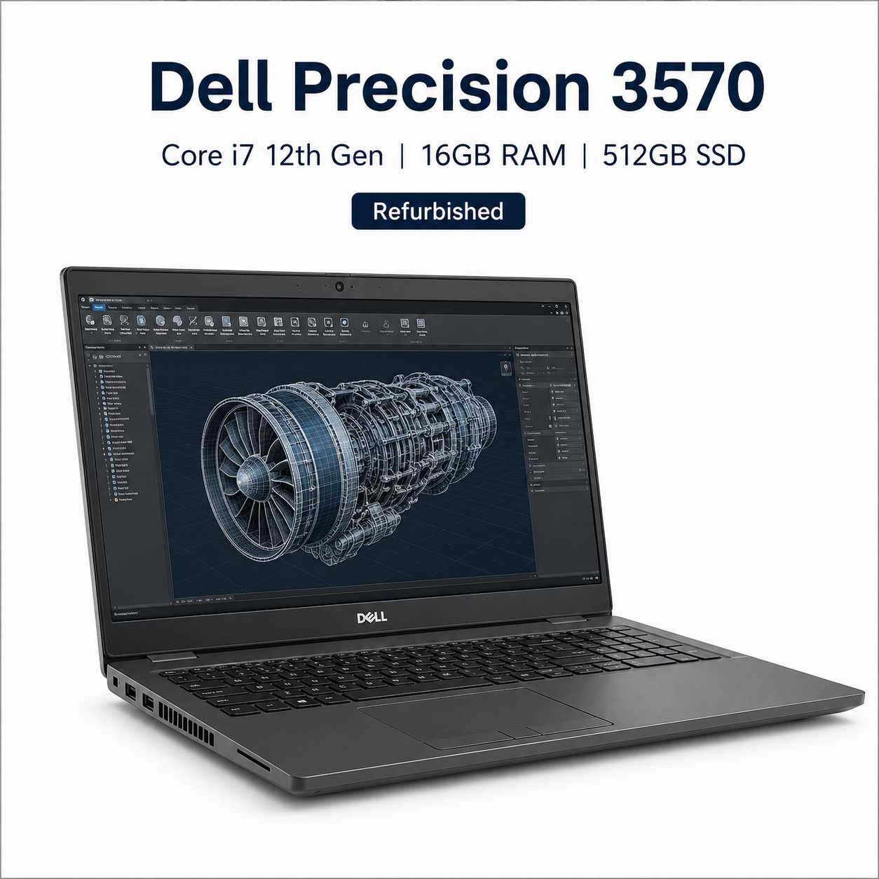 Dell Precision 3570 Core i7 12th Gen 16GB RAM 512GB SSD - Refurbished