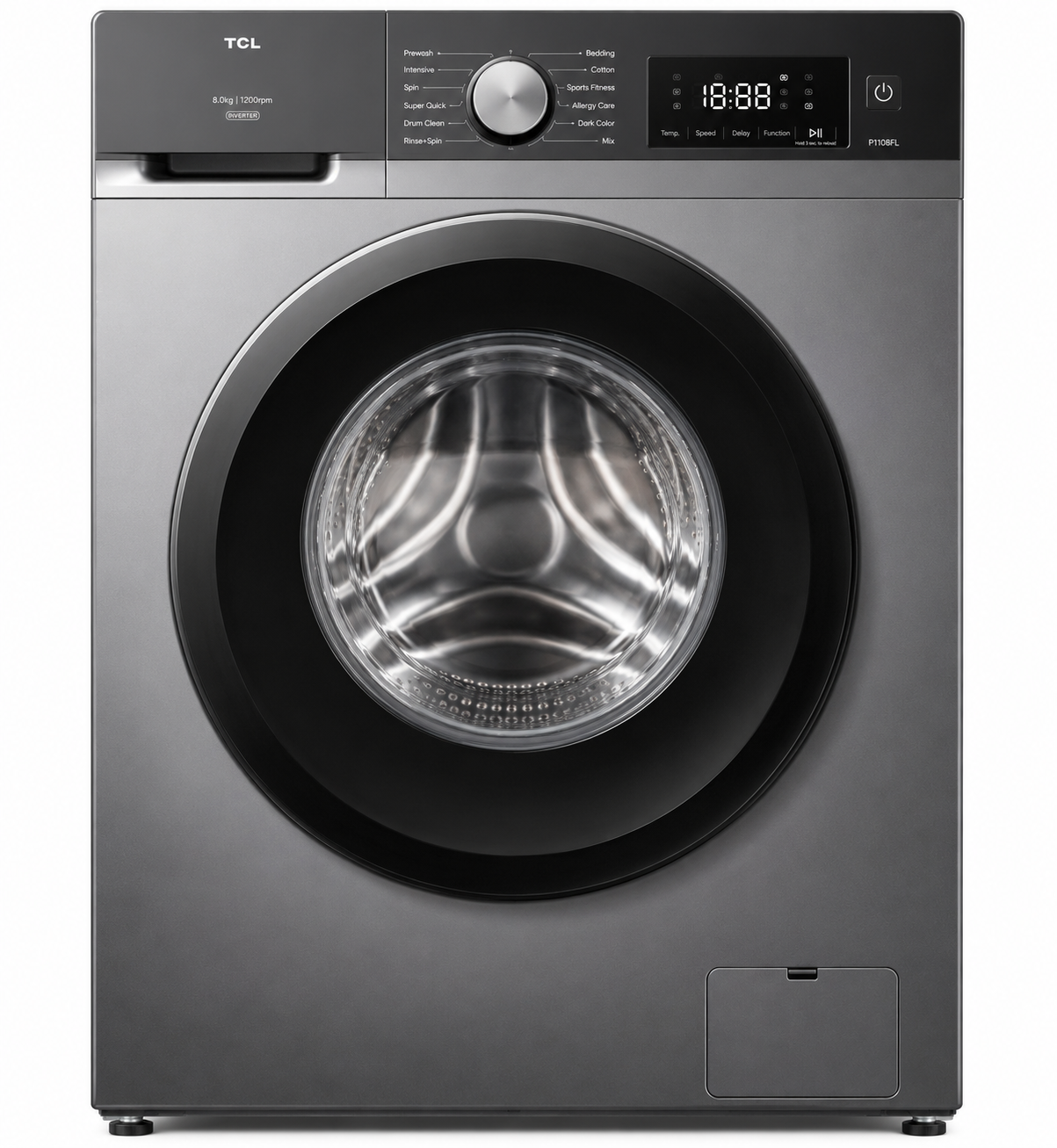 TCL P1108FL 8kg Front Load Washing Machine