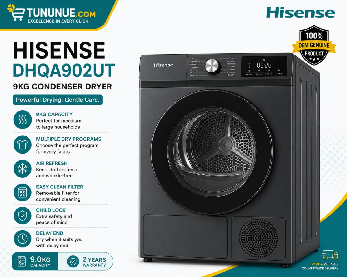 Hisense DHQA902UT 9KG Condenser Dryer