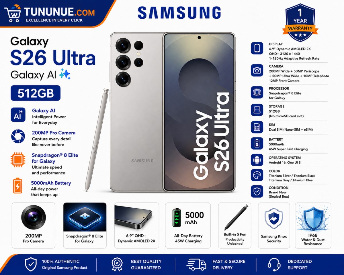 Samsung Galaxy S26 Ultra 512GB Brand New