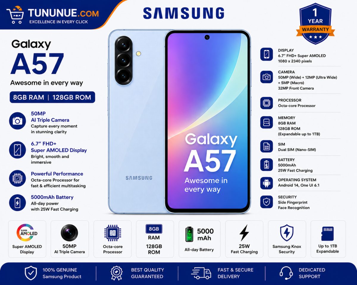 Samsung Galaxy A57 8GB RAM 128GB ROM Brand New